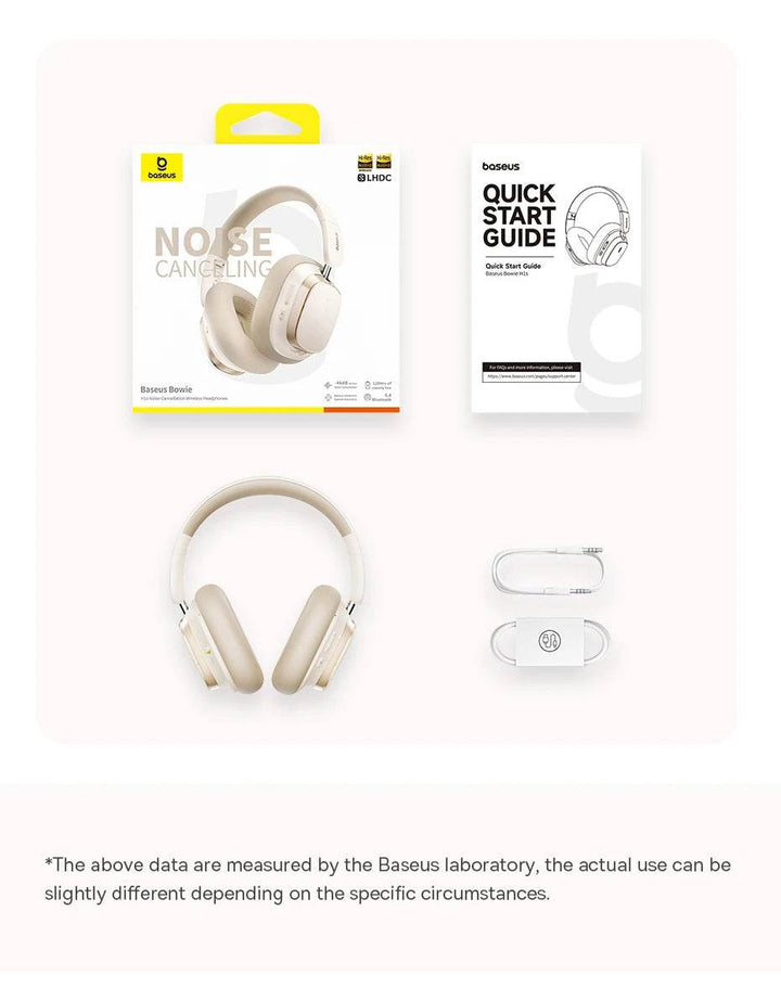 Baseus Wireless Noise Canceling Headphones - 120H Playtime - Carmodza.com