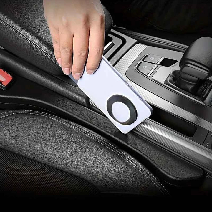 Seat Gap Filler for Cars – Anti-Drop Strip with Mini Organizer Tray - Carmodza.com
