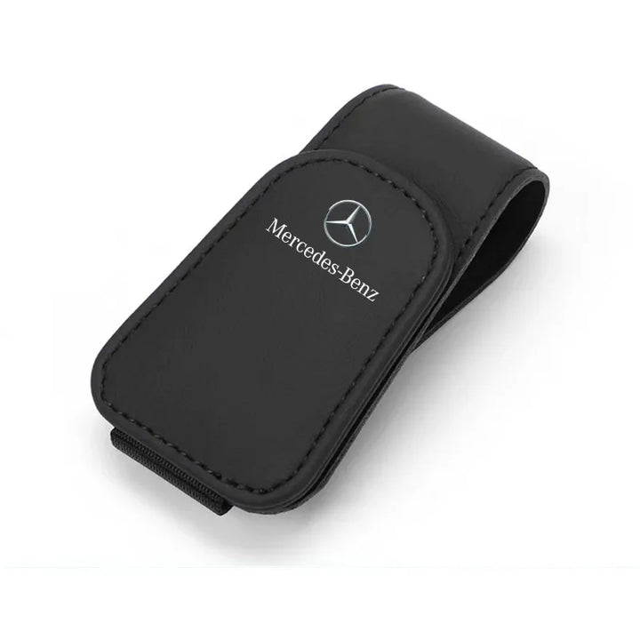 Mercedes-Benz Sun Visor Glasses Holder | Carbon Fiber Eyeglass Clip - Carmodza.com