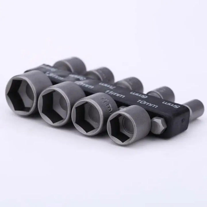Magnetic Hex Nut Driver Bit Set for Drills (9-Piece) - Carmodza.com