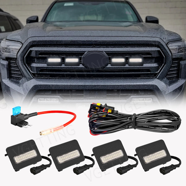 Grille LED Mini Lights for Tacoma 2024+ SR/SR5 - Bright DRL Kit - Carmodza.com