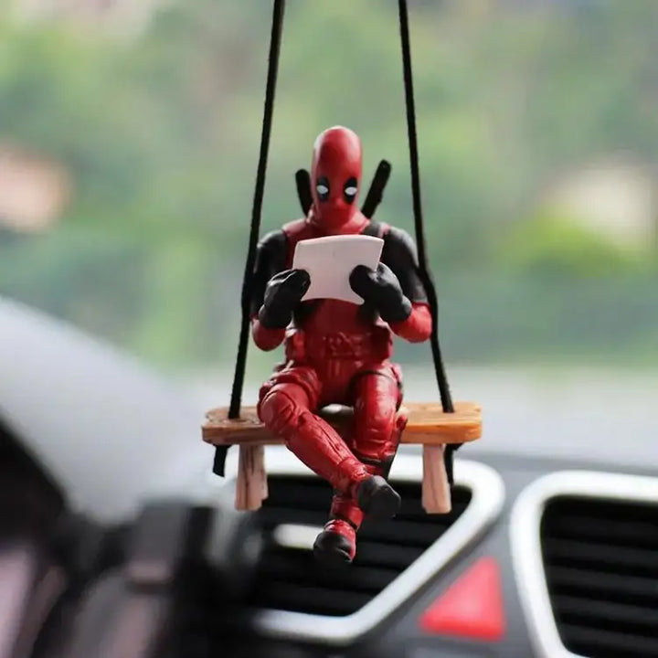 Deadpool Car Pendant for Rearview Mirror Keychain and Decorative Ornaments - Carmodza.com