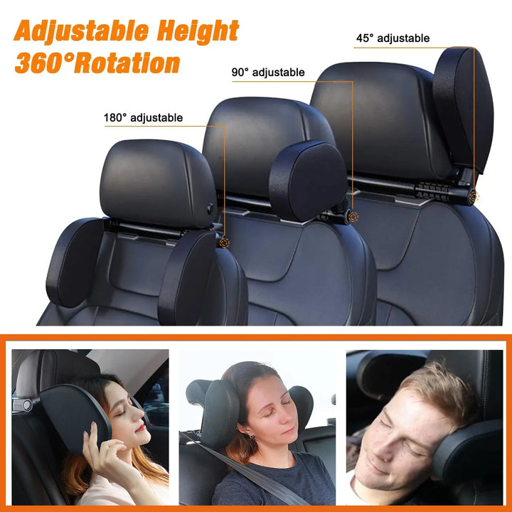 Adjustable Car Sleep Headrest | Neck Support Travel Pillow - Carmodza.com