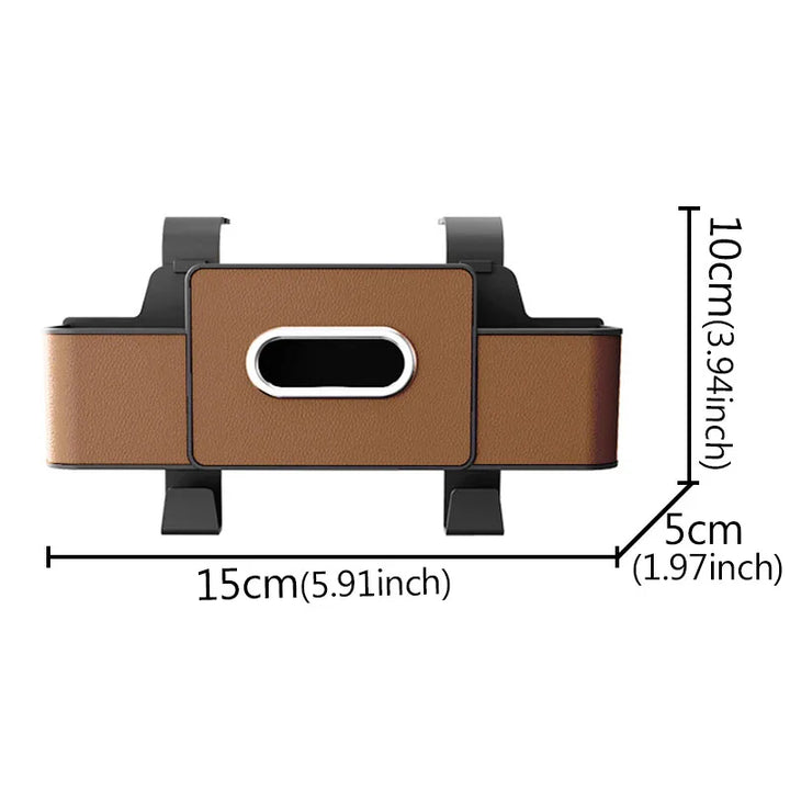 Car Backseat Storage Organizer Box with Cup & Phone Holder - Carmodza.com