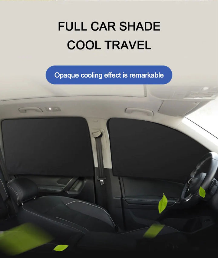 Magnetic Car Window Sun Shade - UV Protection Curtains - Carmodza.com