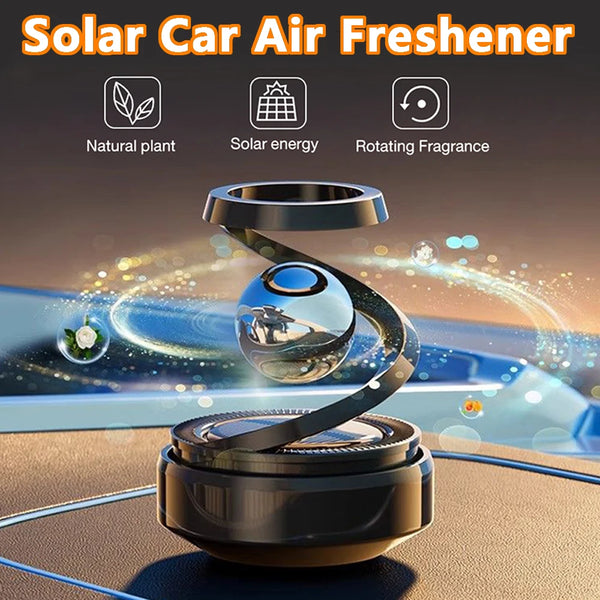 Solar Car Air Freshener | Automatic Rotation Dashboard Diffuser - Carmodza.com
