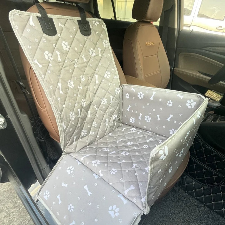 Pet Dog Cat Carrier Car Bag - Waterproof Folding Hammock for Travel - Carmodza.com