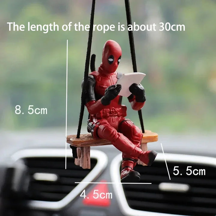 Deadpool Car Pendant for Rearview Mirror Keychain and Decorative Ornaments - Carmodza.com