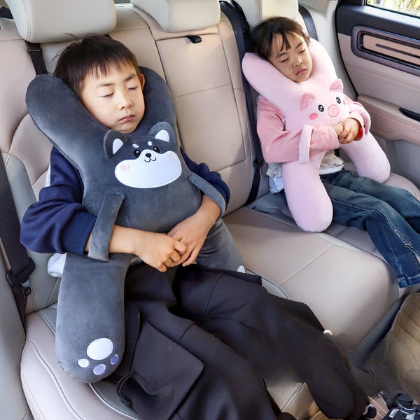Kids Car Seat Travel Pillow | Neck & Body Sleep Support - Carmodza.com