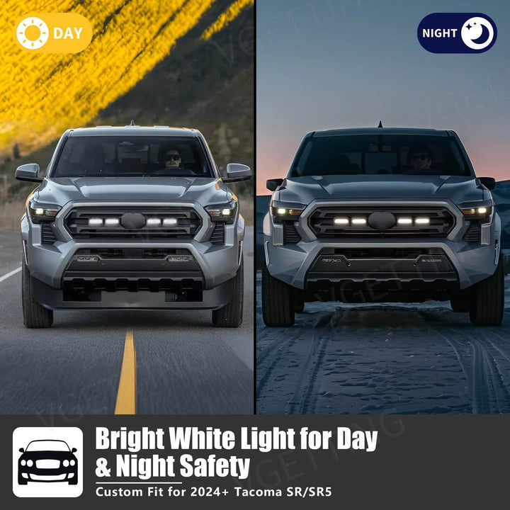 Grille LED Mini Lights for Tacoma 2024+ SR/SR5 - Bright DRL Kit - Carmodza.com
