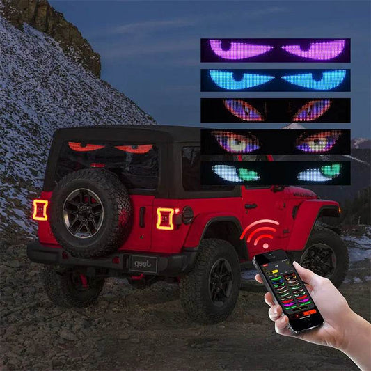 LED Pixel Panel Light for Car Windshield – Remote & APP Control - Carmodza.com
