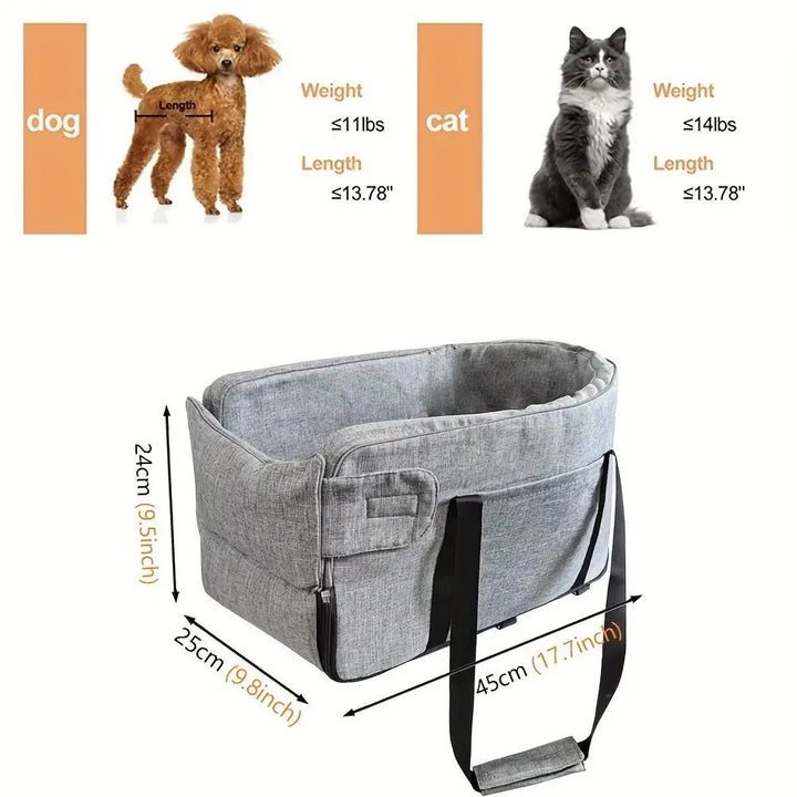 Portable Dog Carrier for Small Dogs & Cats - Waterproof Pet Seat - Carmodza.com