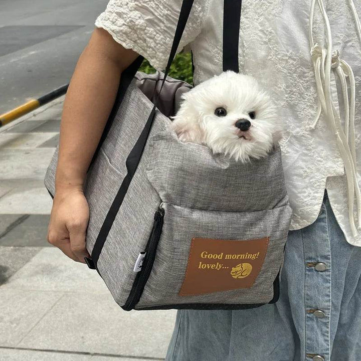 Dog Car Console Booster Seat | Portable Pet Travel Bed - Carmodza.com