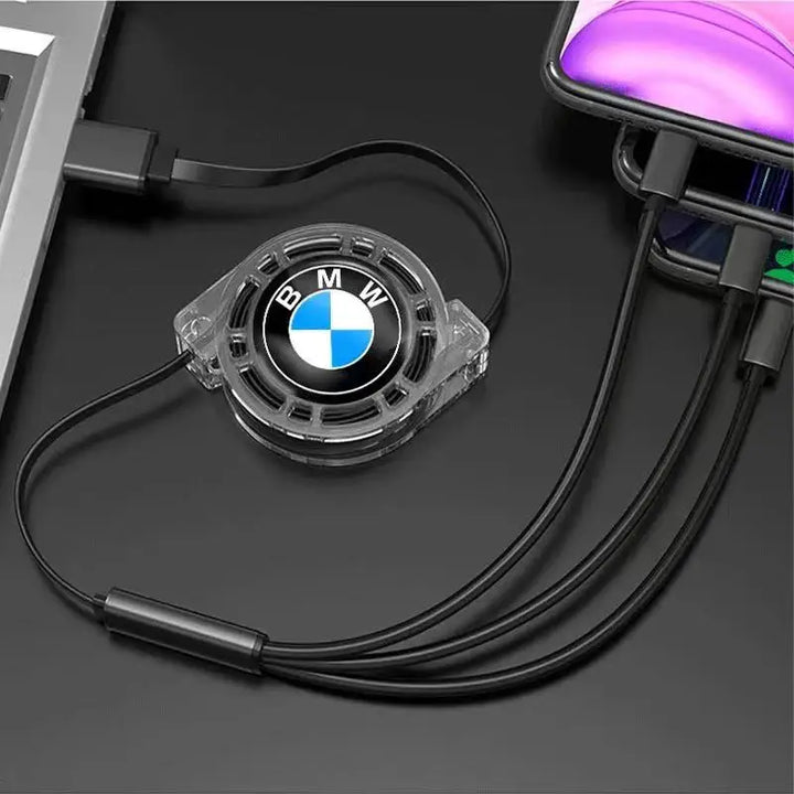 3-in-1 Retractable Car Charger | Universal Fast Charging Cable - Carmodza.com