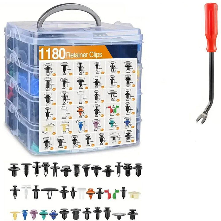 Universal Car Retainer Clips Kit with Fastener Remover Tool - Carmodza.com