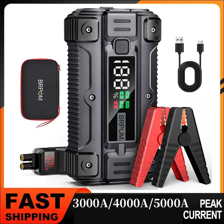 Car Jump Starter 5000A Peak | 26800mAh Power Bank - Carmodza.com