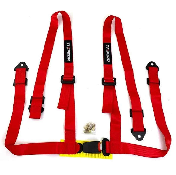 3-Inch Red Racing Harness Seat Belt for Performance Cars - Carmodza.com