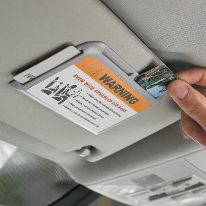 Car Visor Card Holder Clip for Interior Storage & Organization - Carmodza.com