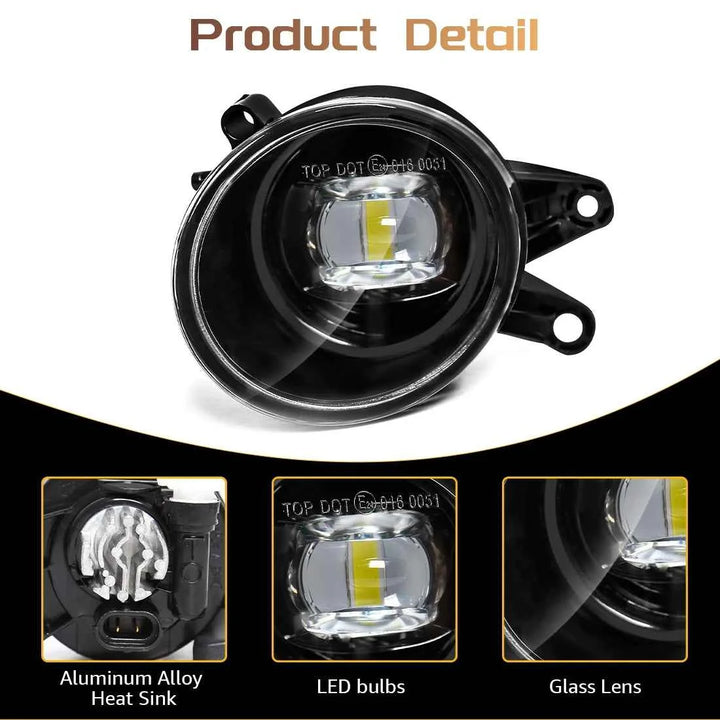 Audi A4 B6 LED Fog Lights with Angel Eyes (2001-2005) - Carmodza.com
