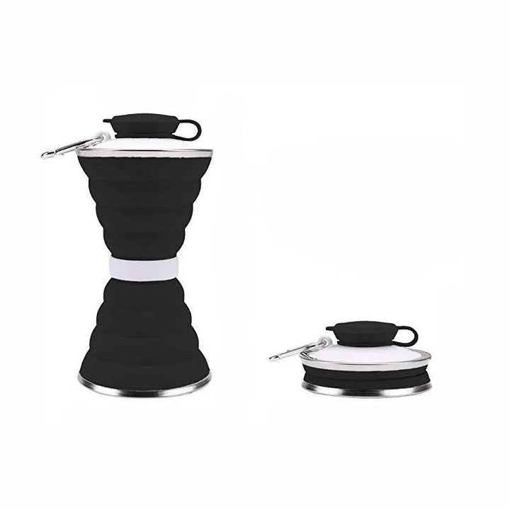 Foldable Car Travel Water Bottle - 500ml Portable Silicone - Carmodza.com