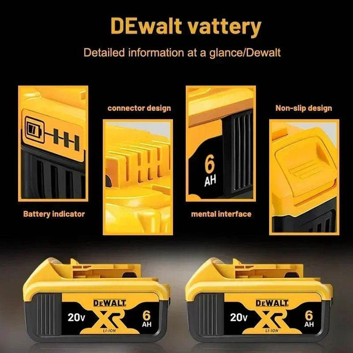 DEWALT 20V XR Battery Pack | 6Ah High-Capacity Li-Ion Battery - Carmodza.com