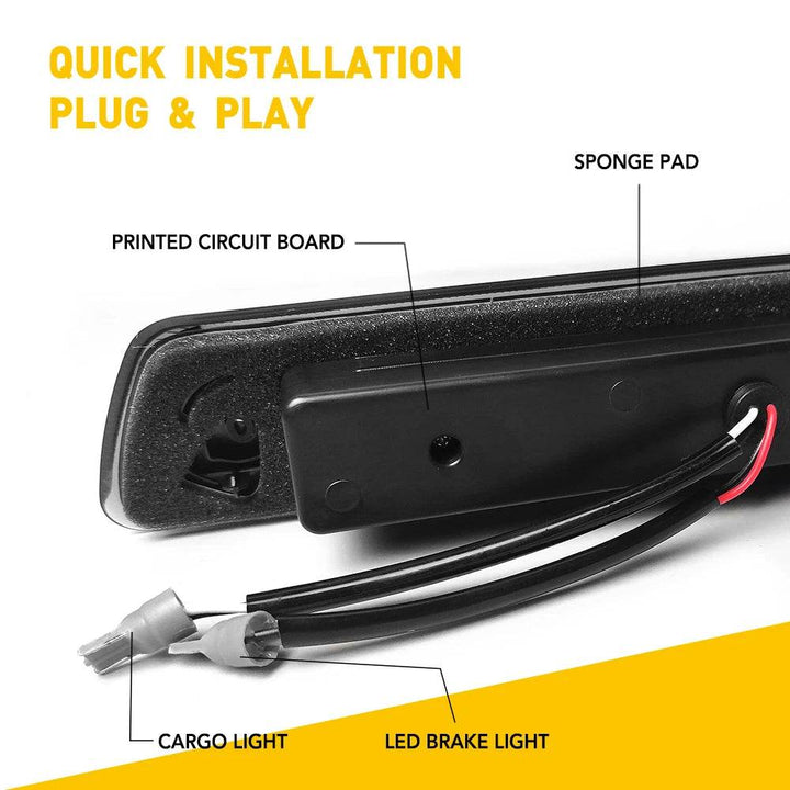 Ford F150 Third Brake Light, LED Smoked Lens (2009-2014) - Carmodza.com
