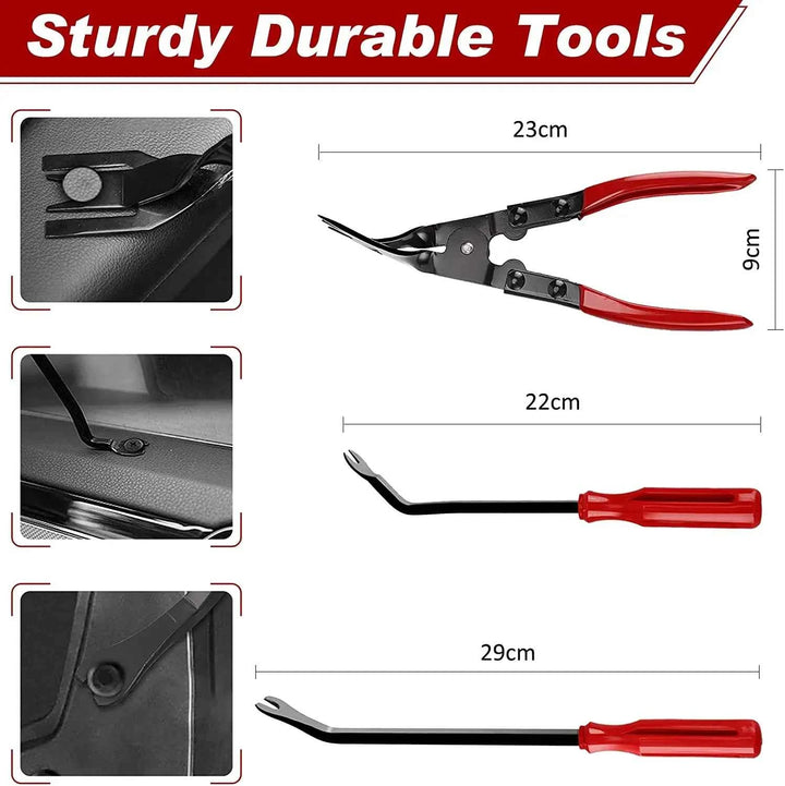 Car Trim Removal Tool Kit | 38-Piece Auto Panel & Clip Puller Set - Carmodza.com