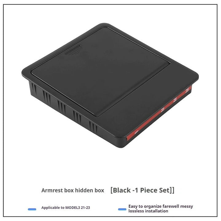Tesla Armrest Hidden Storage Box for Model 3/Y (2021-2023) - Carmodza.com
