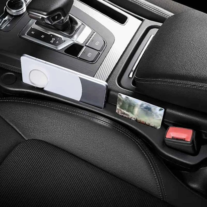 Seat Gap Filler for Cars – Anti-Drop Strip with Mini Organizer Tray - Carmodza.com