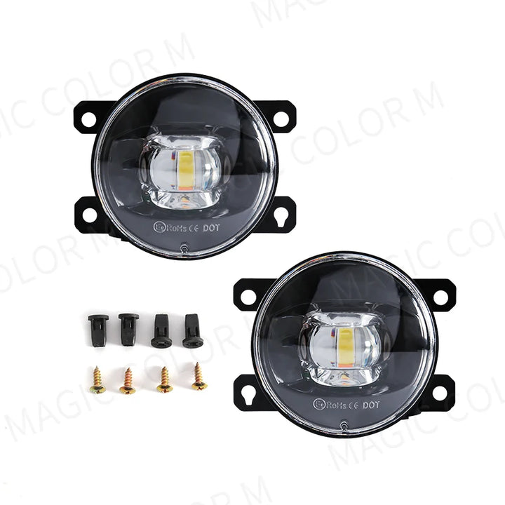 LED Fog Light For Citroen Ford Honda Suzuki Isuzu Mitsubishi Renault Auto Car Fog Lamp 8000LM 30W White Yellow 12V Waterproof - Carmodza.com