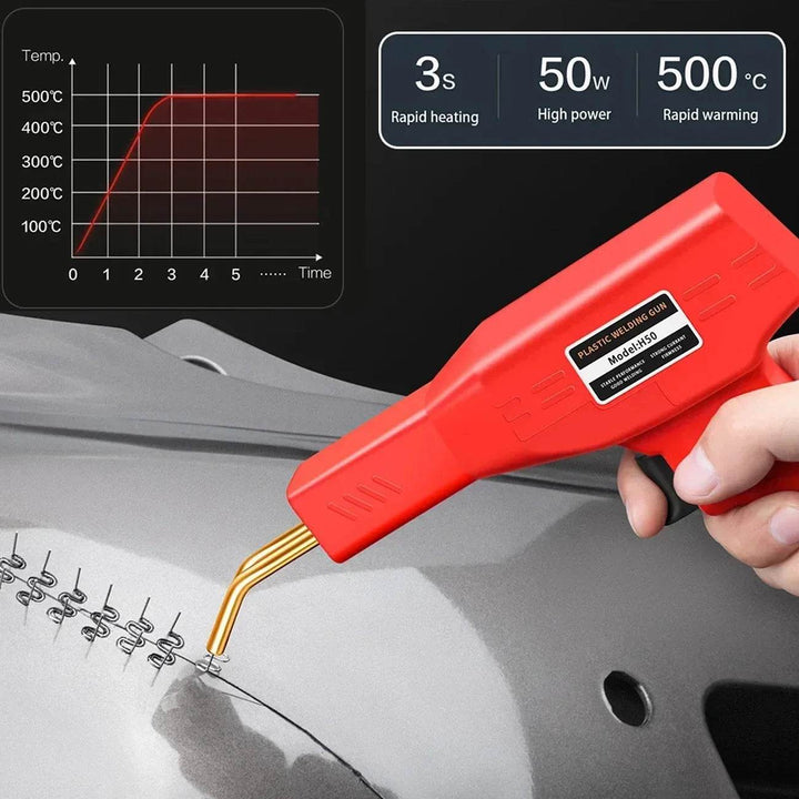 Plastic Welding Kit Car Bumper Repair Hot Stapler Welder Tool Set - Carmodza.com