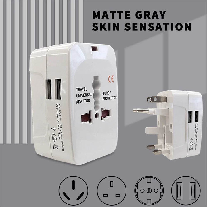 Universal Travel Adapter with USB Ports Charger - Carmodza.com