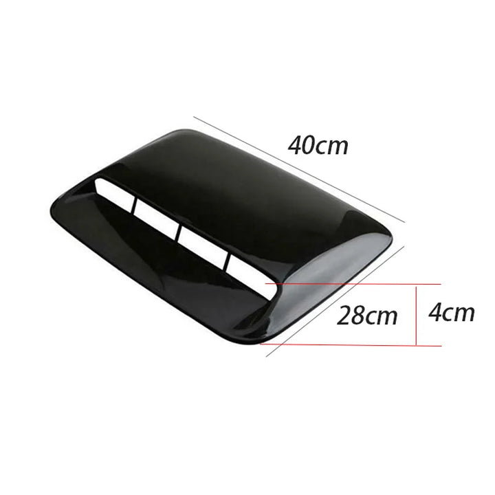 Universal Car Air: Flow Decorative Intake Hood Scoop Bonnet Vent - Carmodza.com