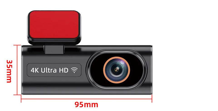 4K WiFi GPS Dash Cam with App Control & Night Vision - Carmodza.com