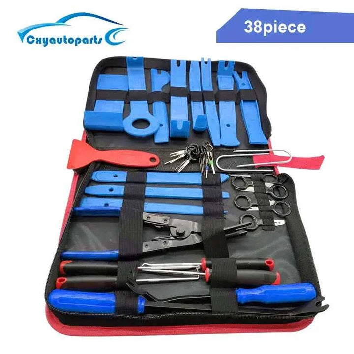 Car Trim Removal Tool Kit | 38-Piece Auto Panel & Clip Puller Set - Carmodza.com