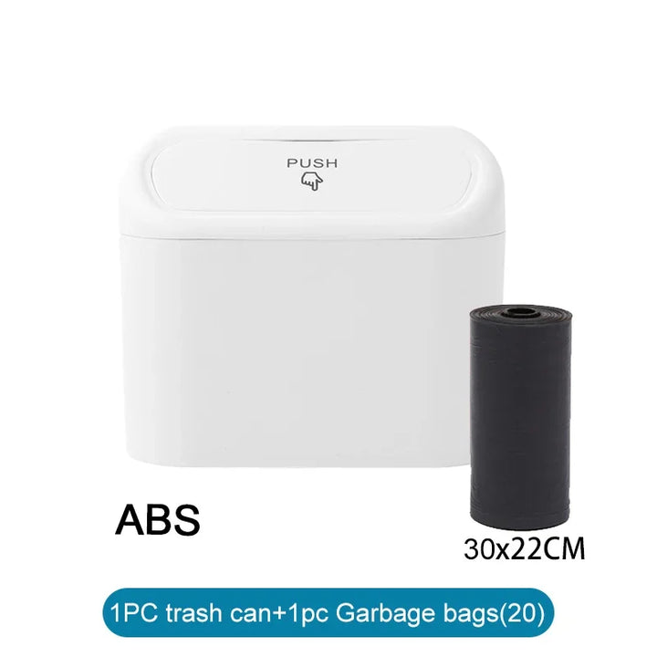 Car Trash Can with Lid – Leak-Proof Mini Bin with 60 Bags - Carmodza.com