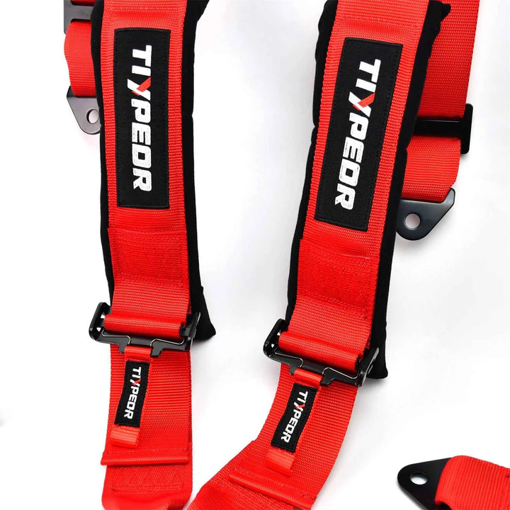 3-Inch Red Racing Harness Seat Belt for Performance Cars - Carmodza.com