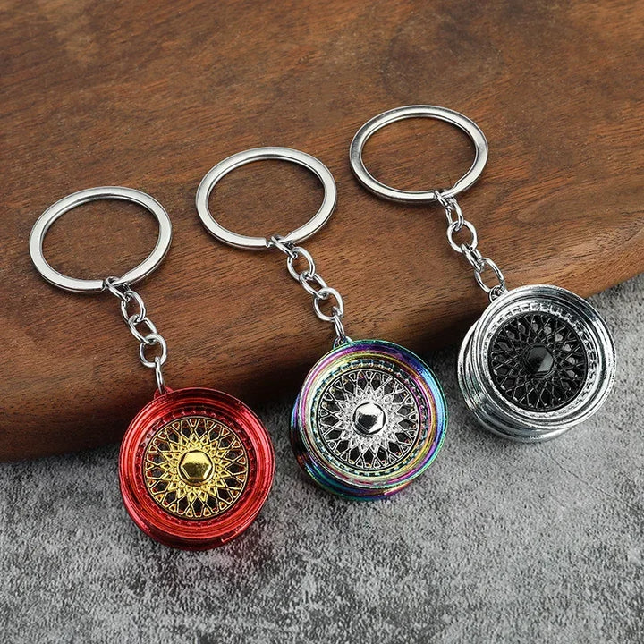 Car Part Enthusiast Metal Keychains | Automotive Themed Keyrings - Carmodza.com