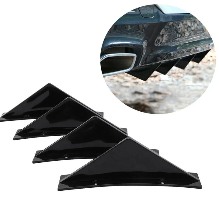 4Pcs Car Rear Bumper: Lip Diffuser Splitter Spoiler Scratch Protector - Carmodza.com