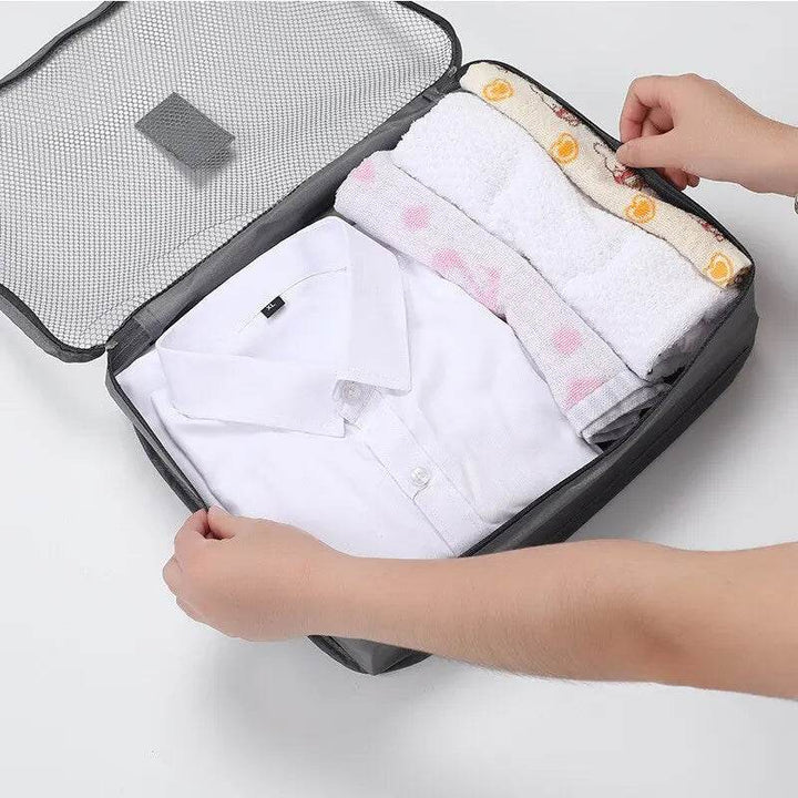 Travel Clothes Storage Bags Set - 6Pcs Luggage Organizer - Carmodza.com