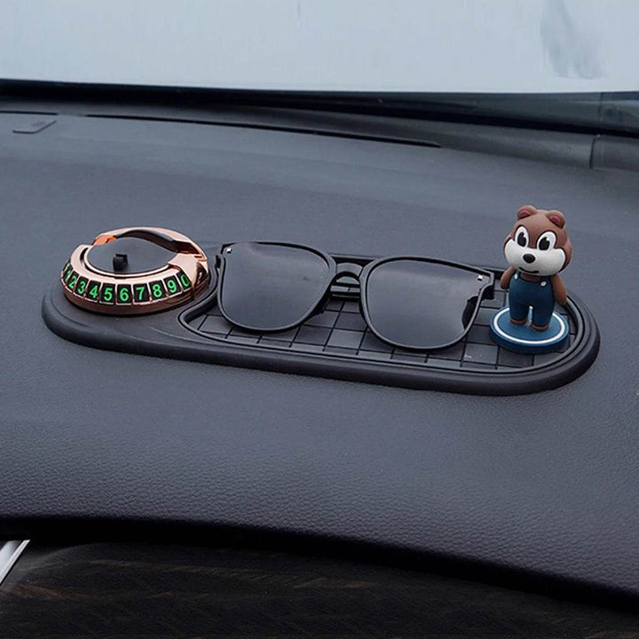 Anti-Slip Car Dashboard Organizer Mat with 360° Phone Holder - Carmodza.com