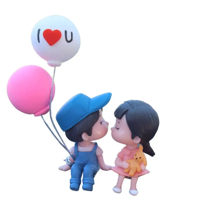 Home Decor Car Ornaments Creative Cartoon Couples Resin Kiss Figure - Carmodza.com