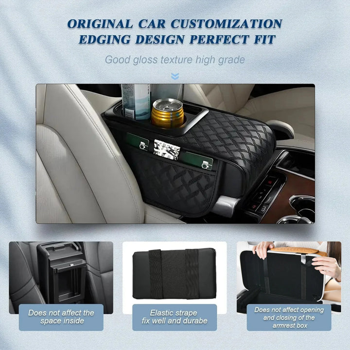 Car Armrest Box with Storage Organizer – PU Leather Console - Carmodza.com