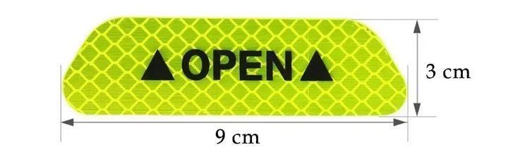 Car Door Reflective Warning Stickers | High-Visibility Safety Decals - Carmodza.com
