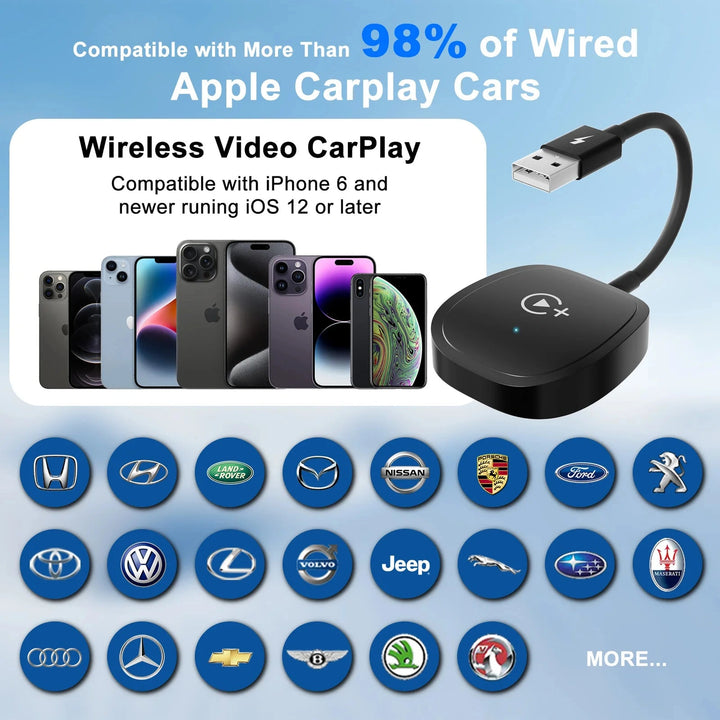 Wireless CarPlay Video Streaming Adapter with Netflix & YouTube - Carmodza.com