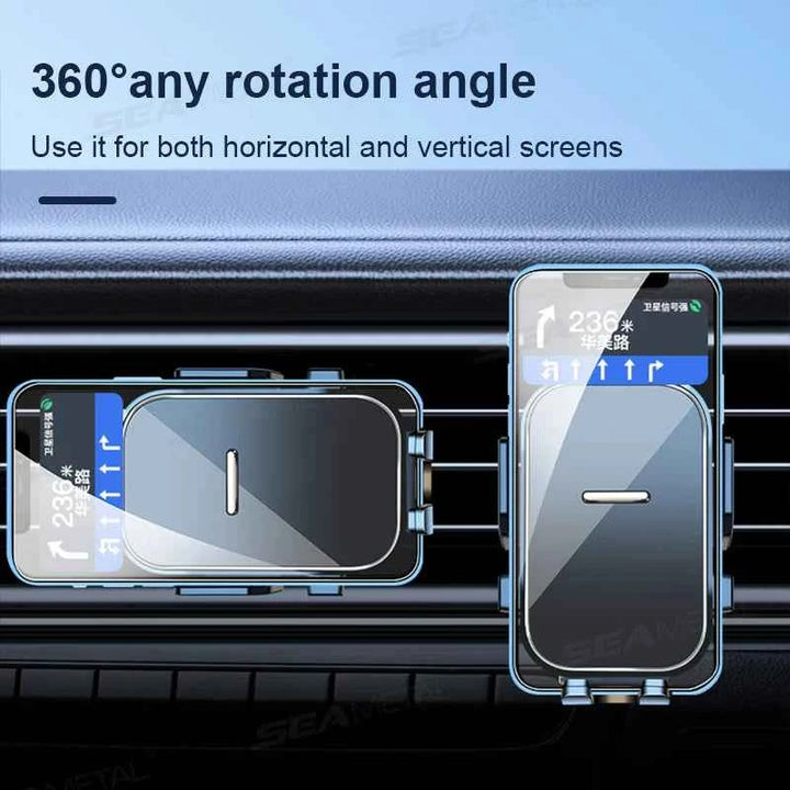 Universal Car Air Vent Phone Holder with Stable Metal Hook - Carmodza.com