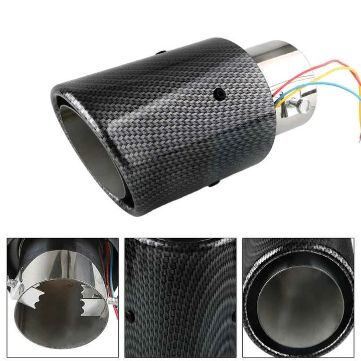 Water transfer printing light tailpipe stainless steel automobile exhaust pipe muffler tailpipe exhaust pipe auto parts