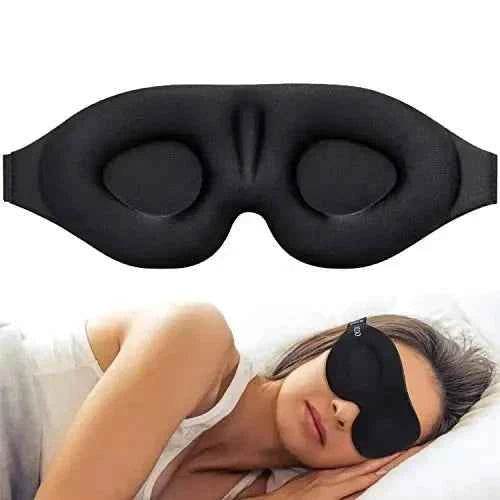 3D Contoured Sleep Eye Mask – Light Blocking Night Blindfold - Carmodza.com