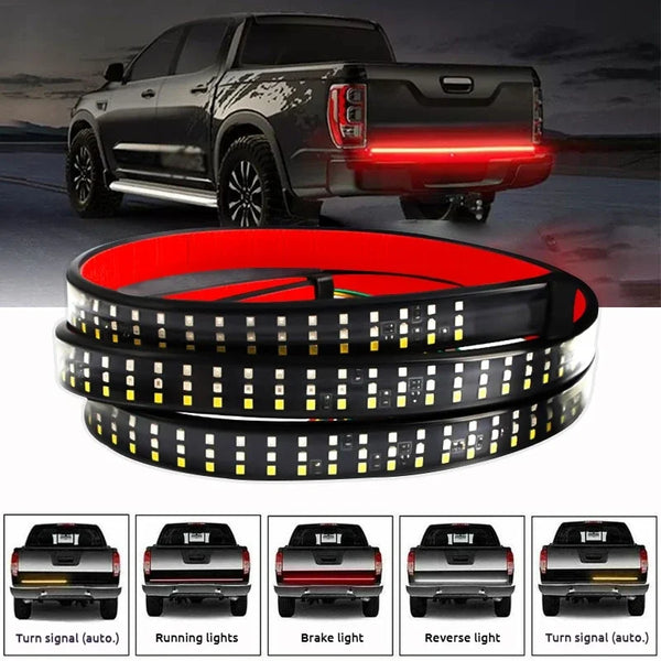 Truck Tailgate LED Light Bar | Multifunction Waterproof Strip - Carmodza.com