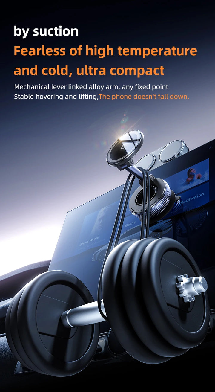 Magnetic Car Phone Holder Mount | 360° Rotating & Foldable - Carmodza.com